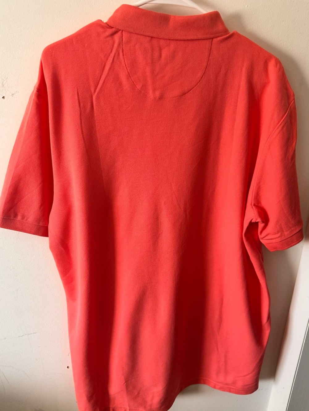 Chaps Men's Coral/Orange Polo Shirt - Picture 6 of 6